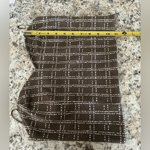 Maeve Anthropologie Strapless Corset Bustier Top Olive Gray White Metallic Sz M - Picture 10 of 10